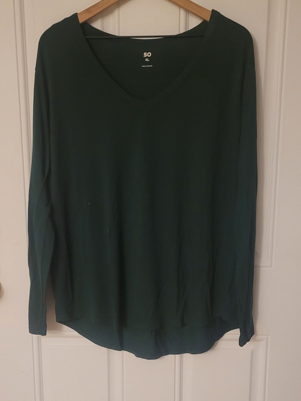 SO Brand From Kohl's Green Xl Long Sleeve Top